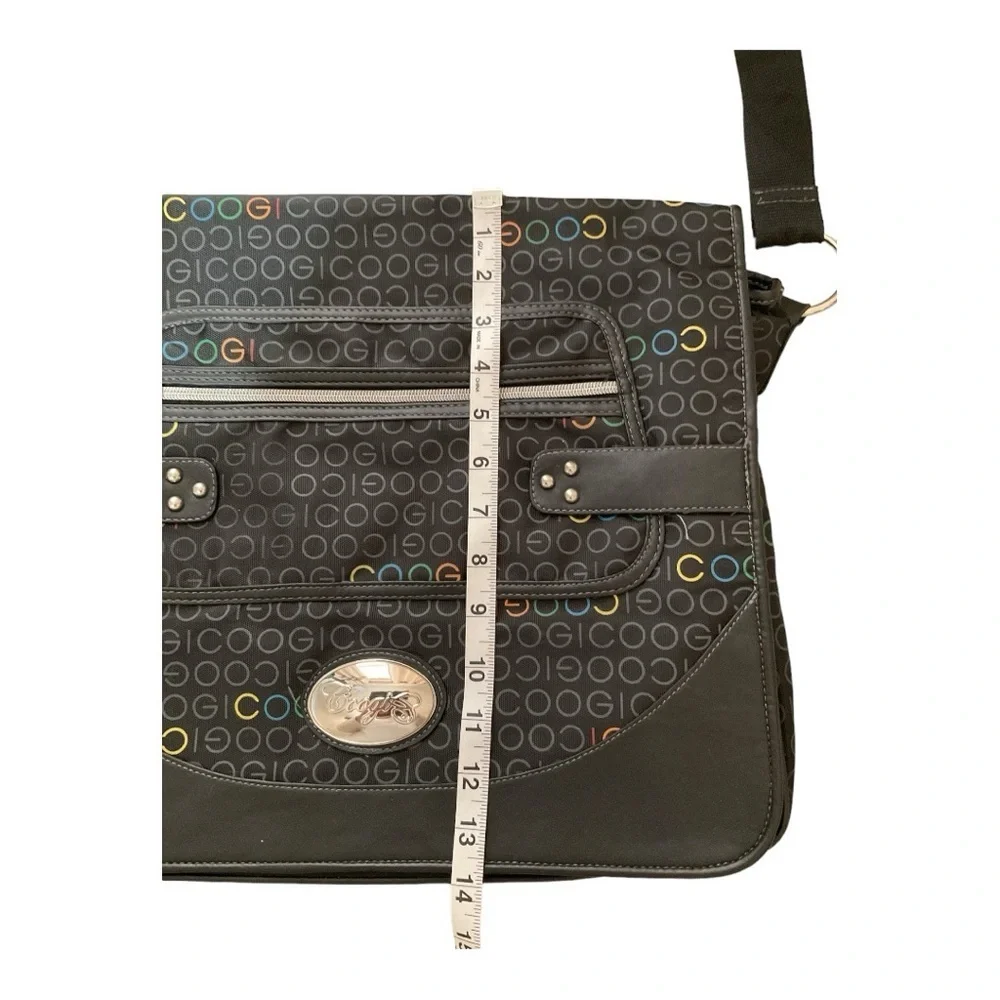 Coogi Allover Signature Print Laptop Bag